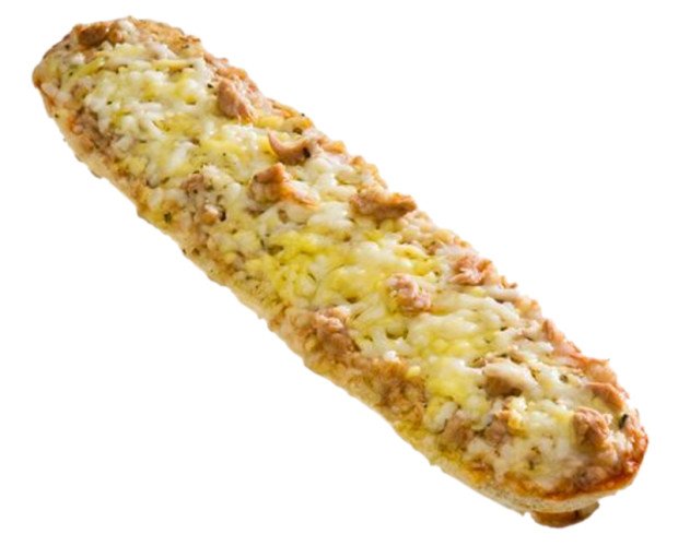 Pan Pizza Atún. Delicioso pan pizza de atún y queso, ideal para almuerzos y meriendas