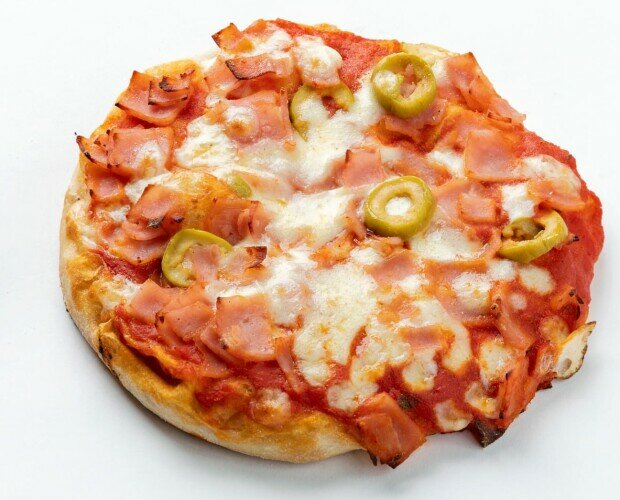Mini Pizza York. Mini pizza de masa tradicional y elaboración manual, cocida en horno de piedra.