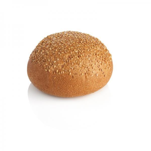 Pan de Hamburguesa.Pan de hamburguesa con sésamo de 80 gramos