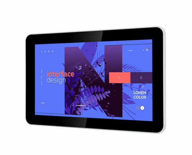 Tablet profesional. Sistema operativo Android 7.1 integrado, Uso en interiores 24/7