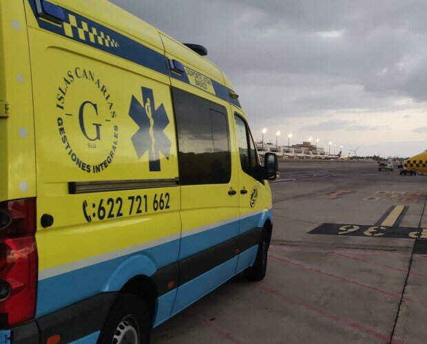 Aeropuerto de Gc. Evacuación Aérea, Traslado de Paciente al Hospital
