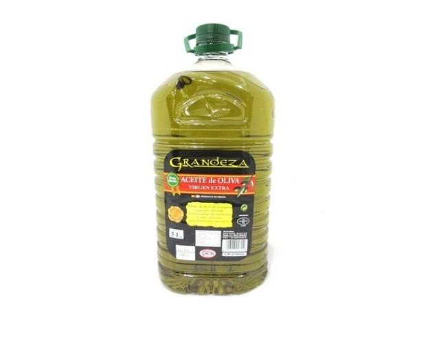 Aceite de oliva. Aceite de oliva virgen extra grandeza 5 Litros