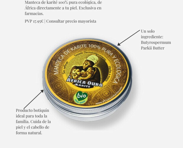 Oro africano. Una firma de cosmética natural certificada, de Sevilla para el mundo.