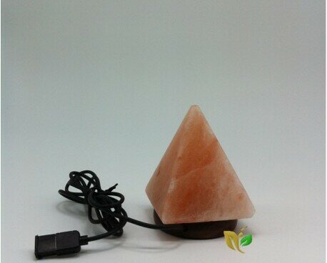 Lámpara piramide de sal. Absorbe el exceso de ondas electromagnéticas