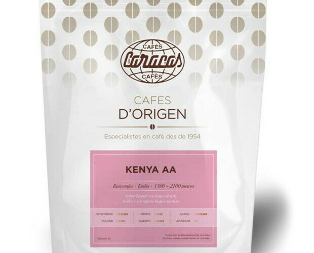 Café de Kenia. Café africano de especialidad, muy suave, denso y con una interesante acidez