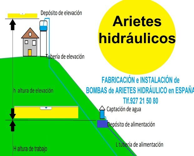 ARIETES HIDRÁULICOS. Fabricamos e instalamos elevaciones de agua sin consumo de energía por toda España.