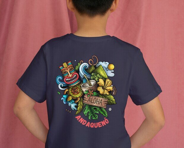 Camisetas infantiles. Camisetas unisex realizadas 100% en algodón orgánico
