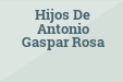 Hijos De Antonio Gaspar Rosa
