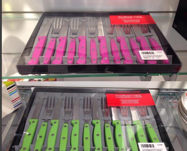 Set de cuchillos y tenedores. Bonitos y duraderos