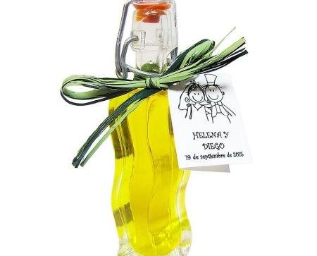 Botella Onda de 40ml. Aceite de oliva virgen extra.Altura de la botella: 15cm