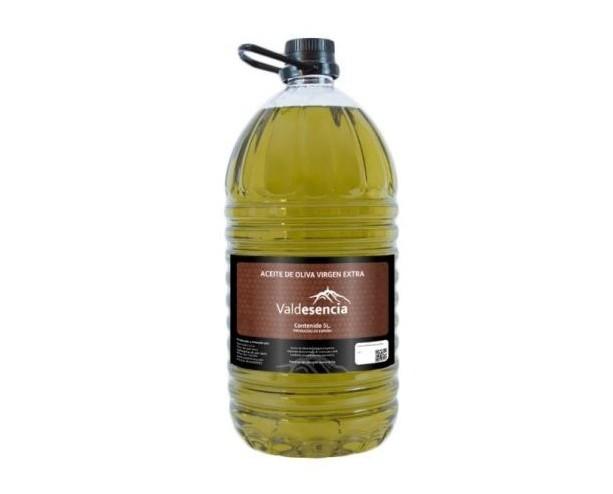 Valdesencia. Aceite de oliva virgen extra Valdesencia de variedad picual. Envase de 5 litros