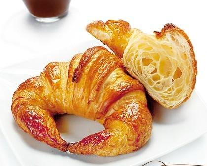 Productos Panificados. Croissants, rosquillas
