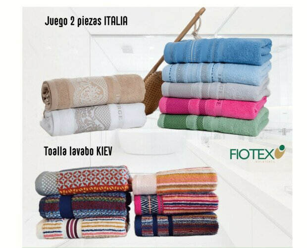 Conjunto de toallas. Toallas para el hogar en diferentes modelos