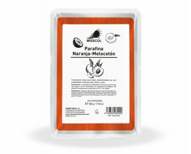 Parafina Naranja. Tratamiento ideal para proporcionar protección e hidratación a la piel