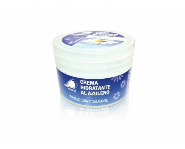 Crema hidratante al azuleno. Su contenido en azuleno y caléndula le proporciona propiedades protectoras y calmante