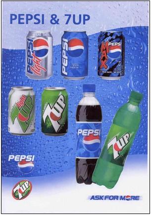 Refrescos. Refrescos Pepsi-Cola y Coca-Cola
