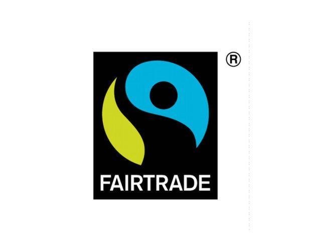 Logo Fairtrade. Café de comercio justo