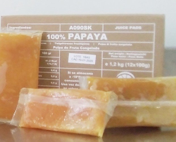 Pulpa de Papaya. Sin aditivos químicos