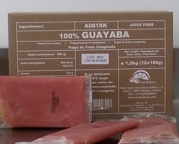 Pulpa de Guayaba. 100% natural