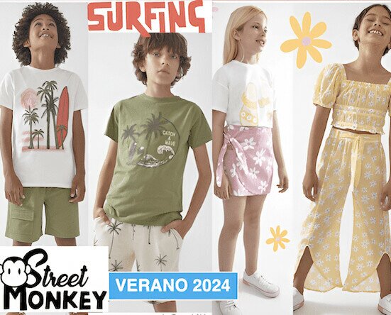 Street Monkey ropa de Verano 2024. Compra ya para tu tienda la colección de Verano 2024 al mejor precio del mercado