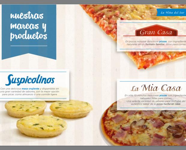 Productos. Suspicolinos, Pizza Redonda y Pizza Plancha Hostelería