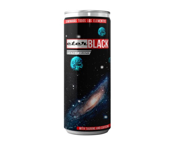 EterBlack Energy Drink. Bebida Energetica que contiene Cafeina y Taurina