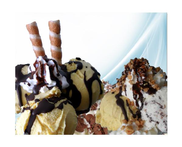 Deliciosos helados. Elaborados con los mejores ingredientes
