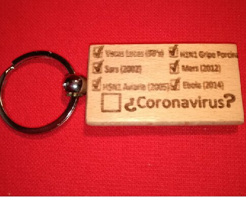 Llavero Coronavirus. Tenemos llaveros para todos los gustos
