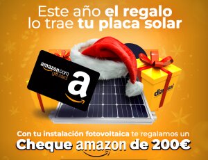 Instala placas solares y llévate un cheque Amazon de 200€