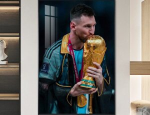 5% de descuento en Cuadro Messi copa del mundo