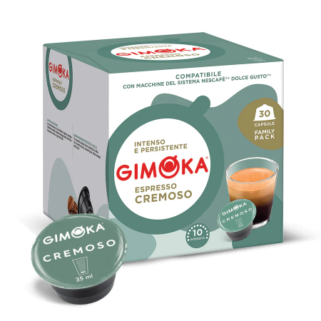 Pack 30 cápsulas Café Gimoka Cremoso. 