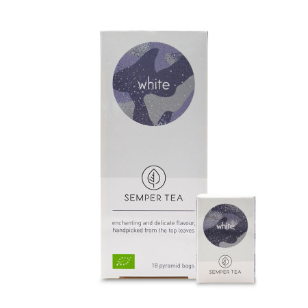 Té blanco comprar en pirámide biodegradable y ECO Semper Tea