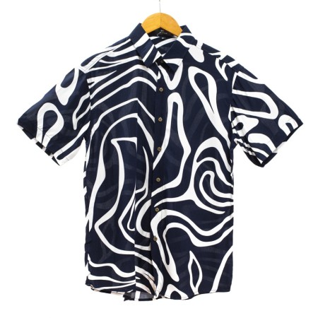 Camisa Dark Blue Zebra