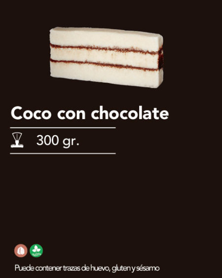Coco con chocolate