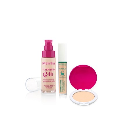 Light Skin Kit 01 - H24 Foundation n01- Natural Concealer n01- Compact Powder n02