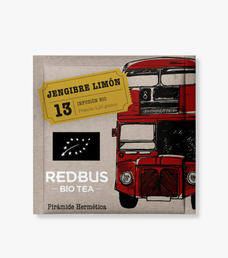 Infusión Jengibre Limón REDBUS Bio-Tea