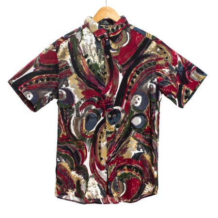 Camisa Red Abstract
