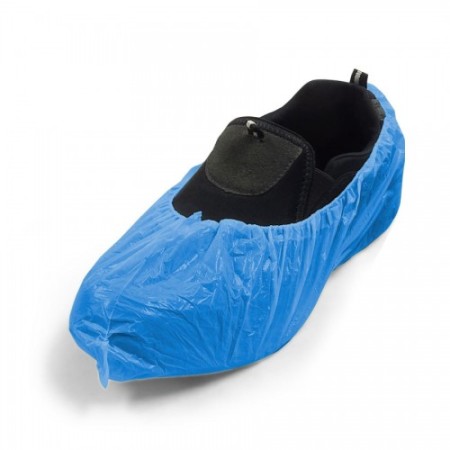 Cubrezapatos de Plástico PE azul (100 uds)