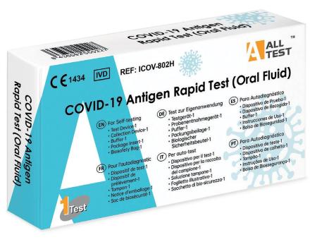 Prueba rápida de Antígeno SARS-CoV-2 (Fluido Oral)